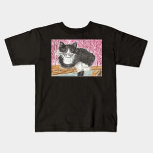 Tuxedo cat Kids T-Shirt